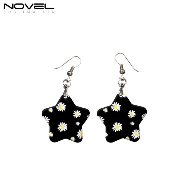 Personalized Earrings Blank Heat Transfer Sublimation MDF Earrings DIY Jewelry