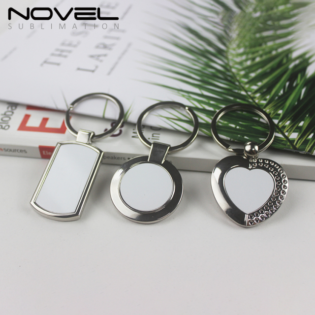 DIY Metal Keyring Sublimation Heat Transfer Blank Personalized Keychain