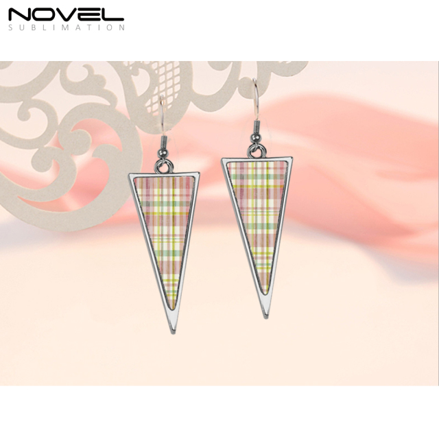 Double-sided Printable Sublimation Blank Earrings- Long Triangle