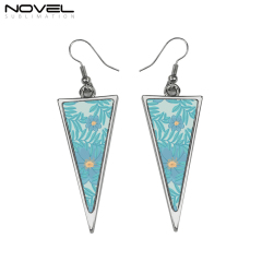Double-sided Printable Sublimation Blank Earrings- Long Triangle