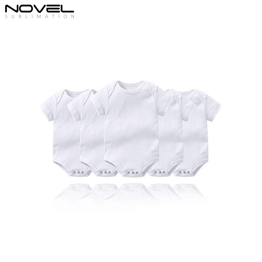 Custom Sublimation Blank Short Sleeve Baby Bodysuit