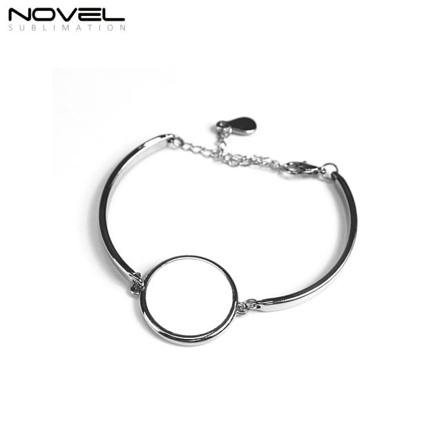 Sublimation Zinc Alloy Bracelets Custom Charm Bracelets Collection Fashion Jewelry