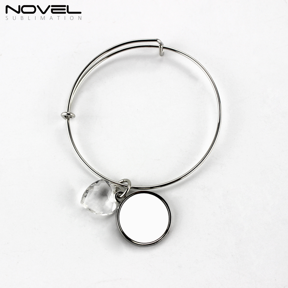 Sublimation Zinc Alloy Bracelets Custom Charm Bracelets Collection Fashion Jewelry