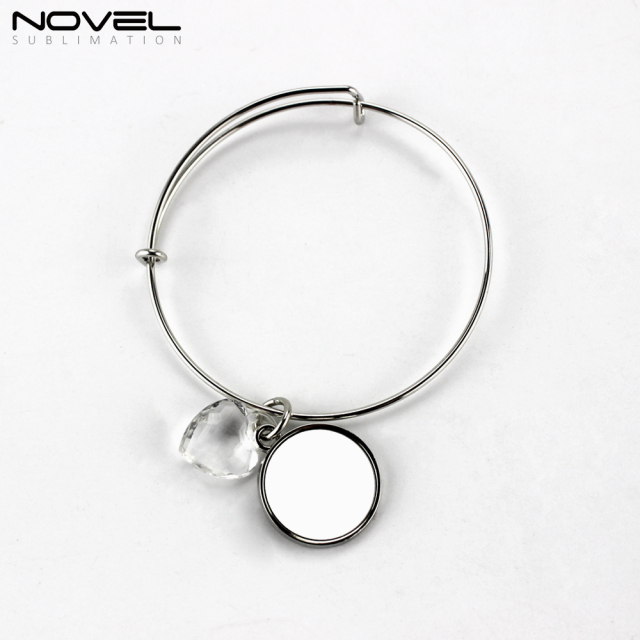Sublimation Zinc Alloy Bracelets Custom Charm Bracelets Collection Fashion Jewelry