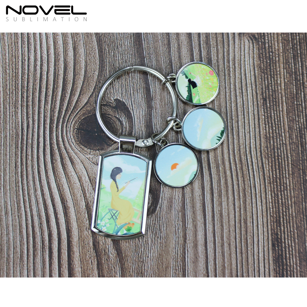 Custom Charms Set Keychain Family Photo Keychain Tag Customized Keyring