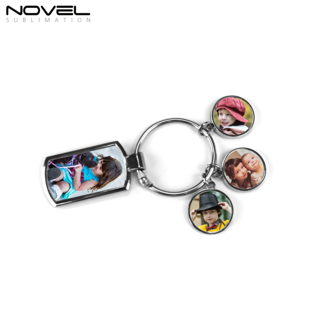 Custom Charms Set Keychain Family Photo Keychain Tag