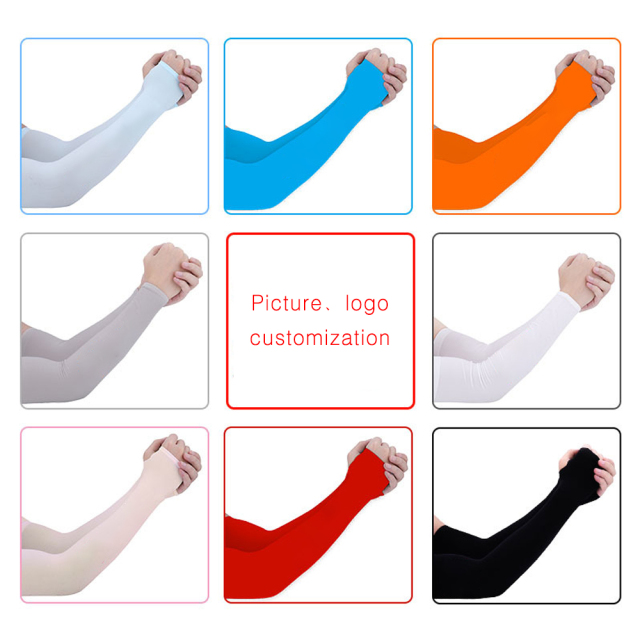 UV Sun Protective Ice Silk Sleeve Unisex Sublimation Cooling Arm Sleeve