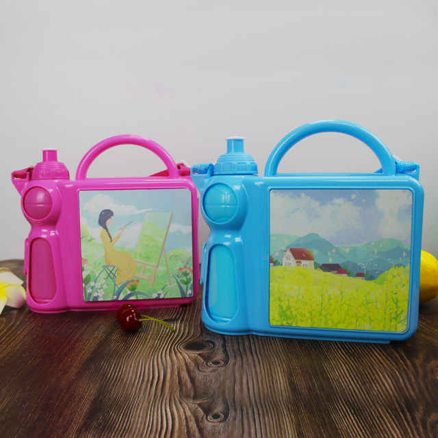 Sublimation Plastic Lunch Box With Premium Metal Insert BLUE