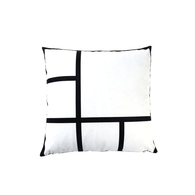 Square Grid Pillowcase Cushion Covers Sublimation Blank Grid Pattern Pillow Cover