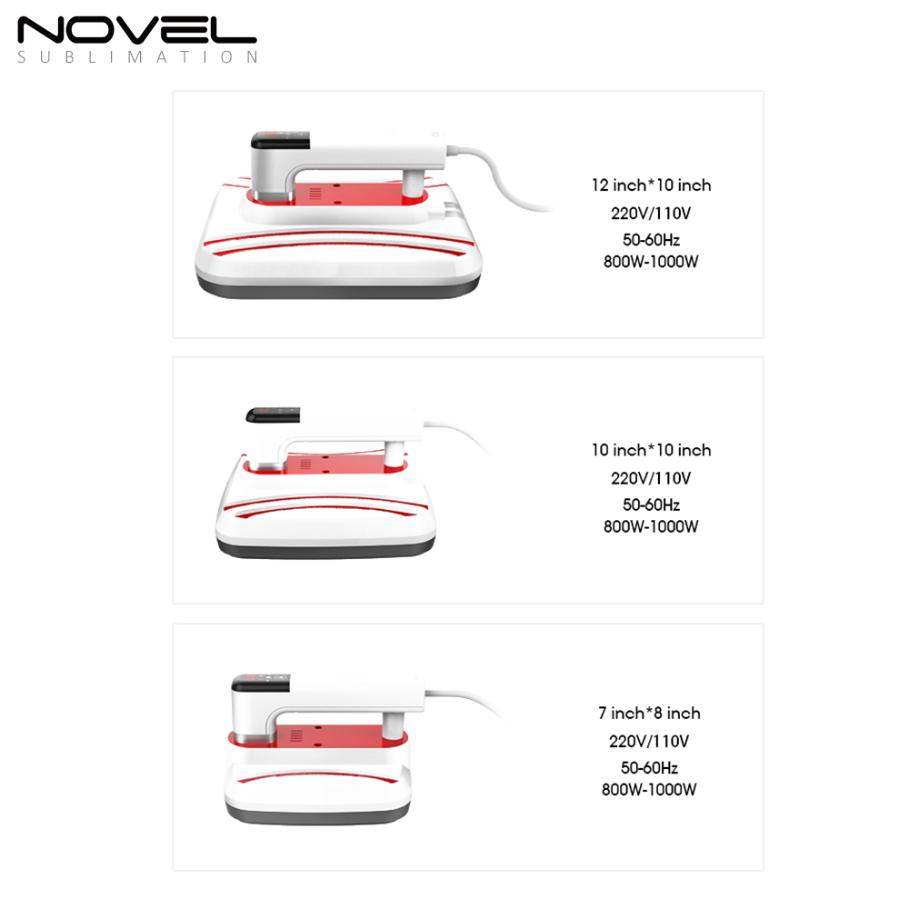 New Mini Heat Press Machine Combo Press Transfer Machine 7" 10" 12" Mini Heat Machine P1210 P1010 P0708