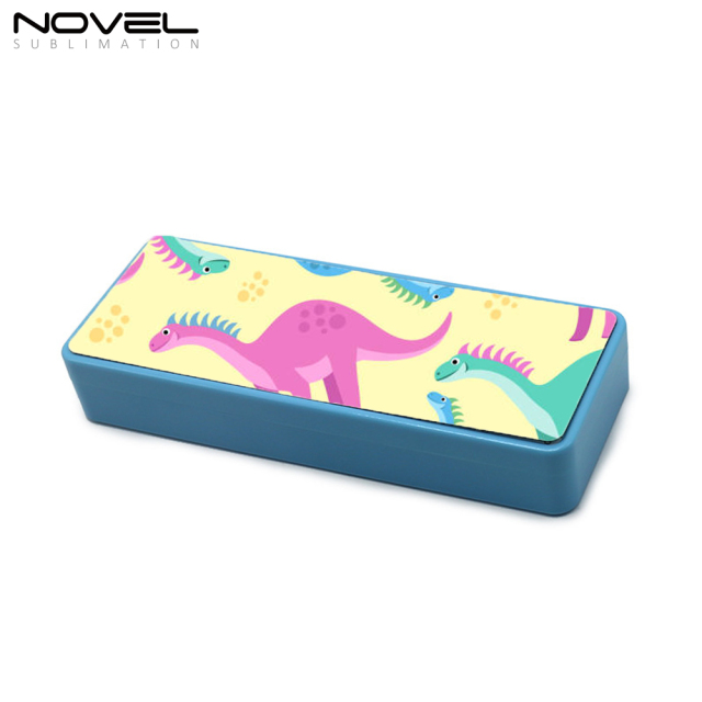 ABS Plastic Sublimation Pencil Box Pink Blue Pencil Case