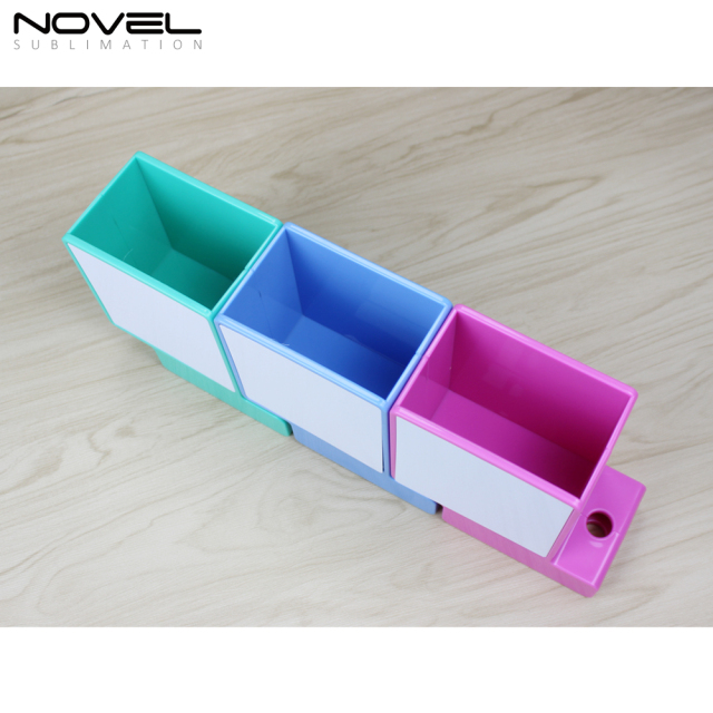 Plastic Pen Holder Sublimation Pencil Vase