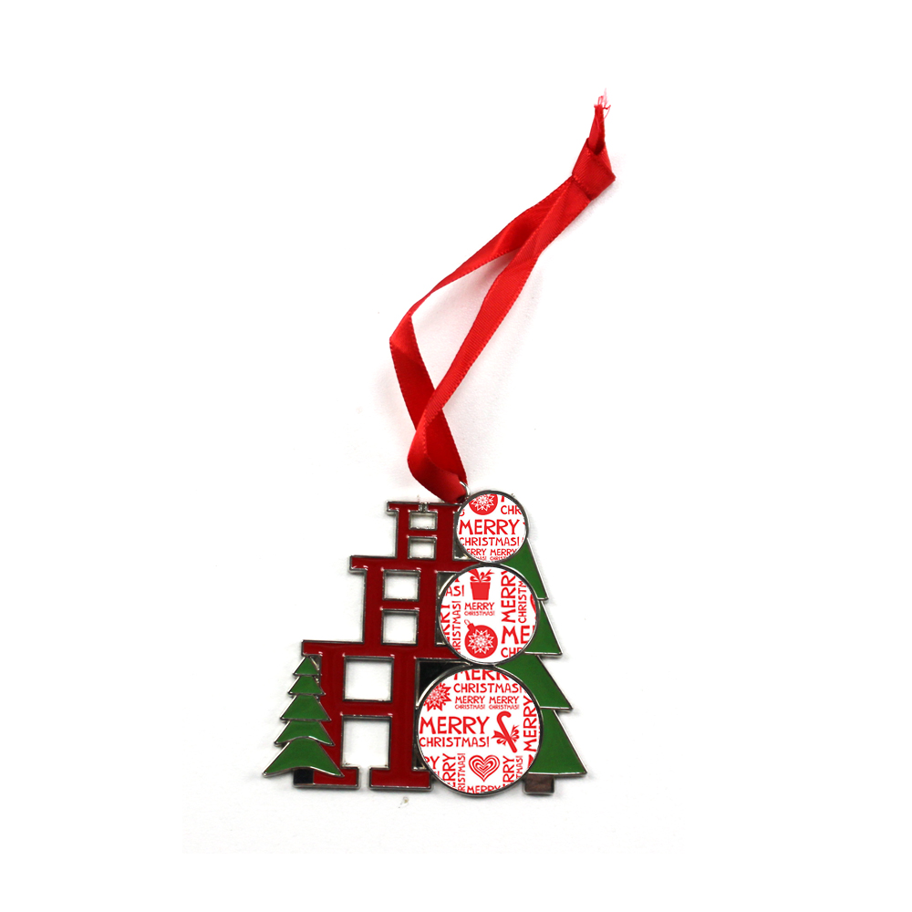 Metal Christmas Ornaments Christmas Gifts Cute Shape Xmas Tree Hanging Decoration Four Shapes
