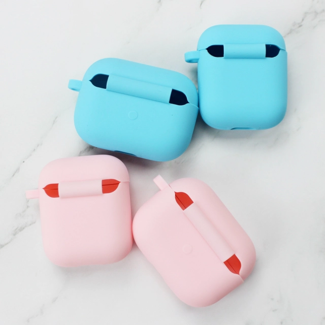 Sublimation Blank Soft Case for Airpods Pro Color Soft Earphone Case with Metal Inserts