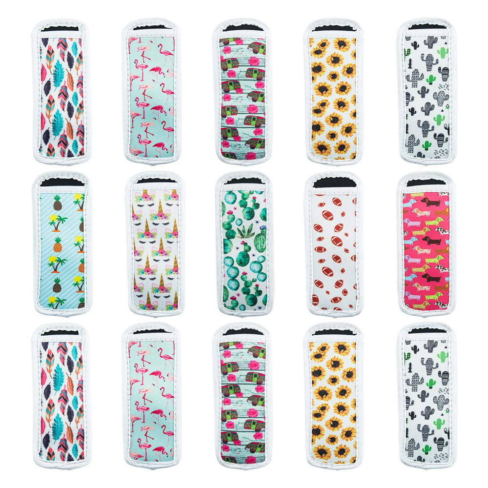 Sublimation Blank White Sleeves For Kid Ice-cream Stick Holders Sleeves Bag