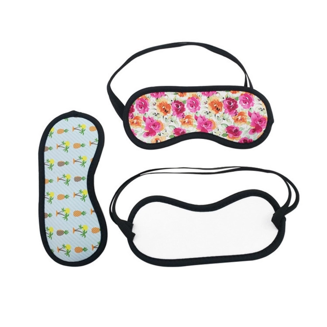 Neoprene Eyeshade Sublimation Blank Blindfold White Eyepatch