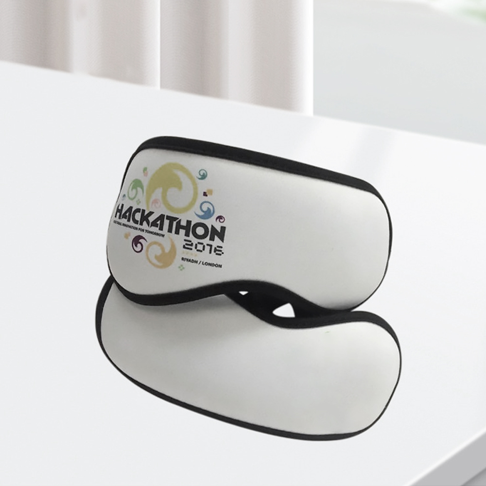 Neoprene Eyeshade Sublimation Blank Blindfold White Eyepatch