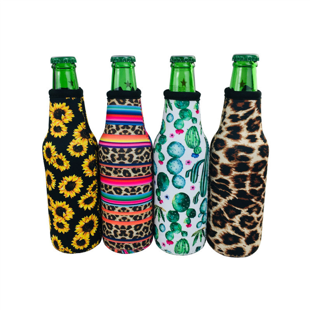 Sublimation Blanks Neoprene Cooler 330ml Slim Can Hoder Beer Bottles Wine Glass Holder