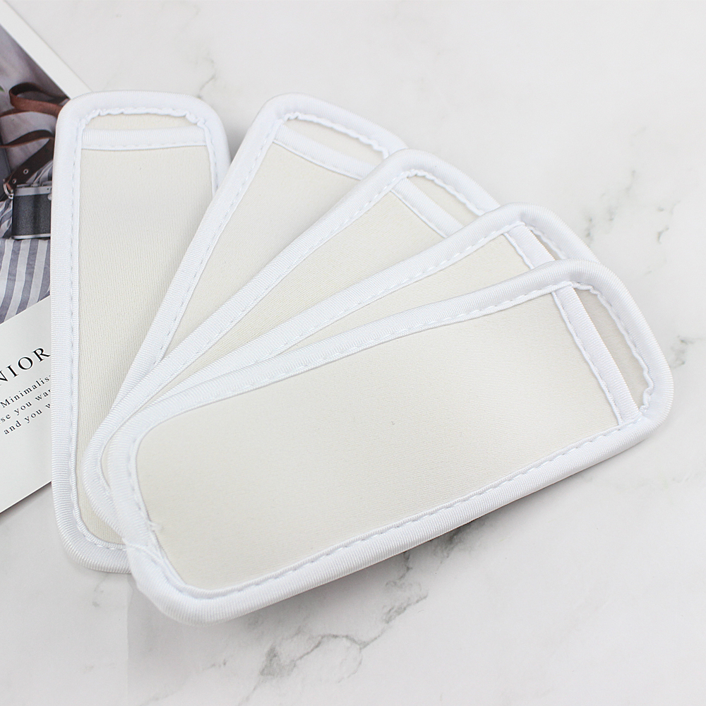 Sublimation Blank White Sleeves For Kid Ice-cream Stick Holders Sleeves Bag