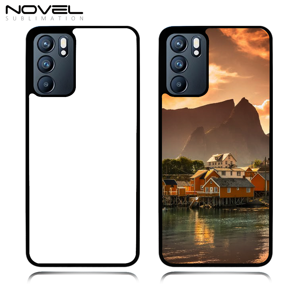 Sublimation 2D TPU Case for OPPO Reno 6/6 Pro / Reno 6 lite 5G Heat Transfer 2D TPU Phone Back Cover With Aluminum Sheet For DIY Customization