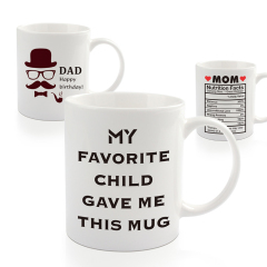 11oz Sublimation Ceramic White Mug Grade A Coffee Mug