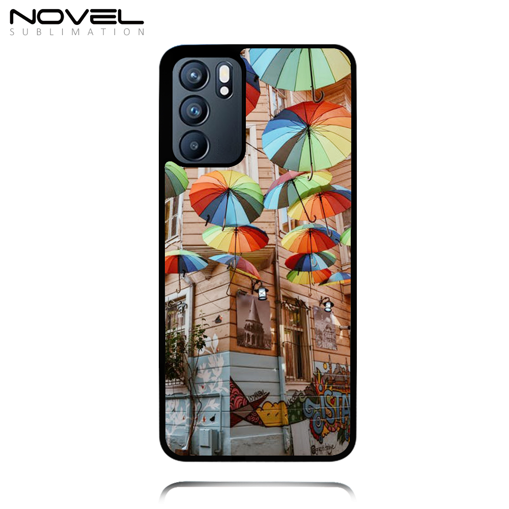 Sublimation 2D TPU Case for OPPO Reno 6/6 Pro / Reno 6 lite 5G Heat Transfer 2D TPU Phone Back Cover With Aluminum Sheet For DIY Customization