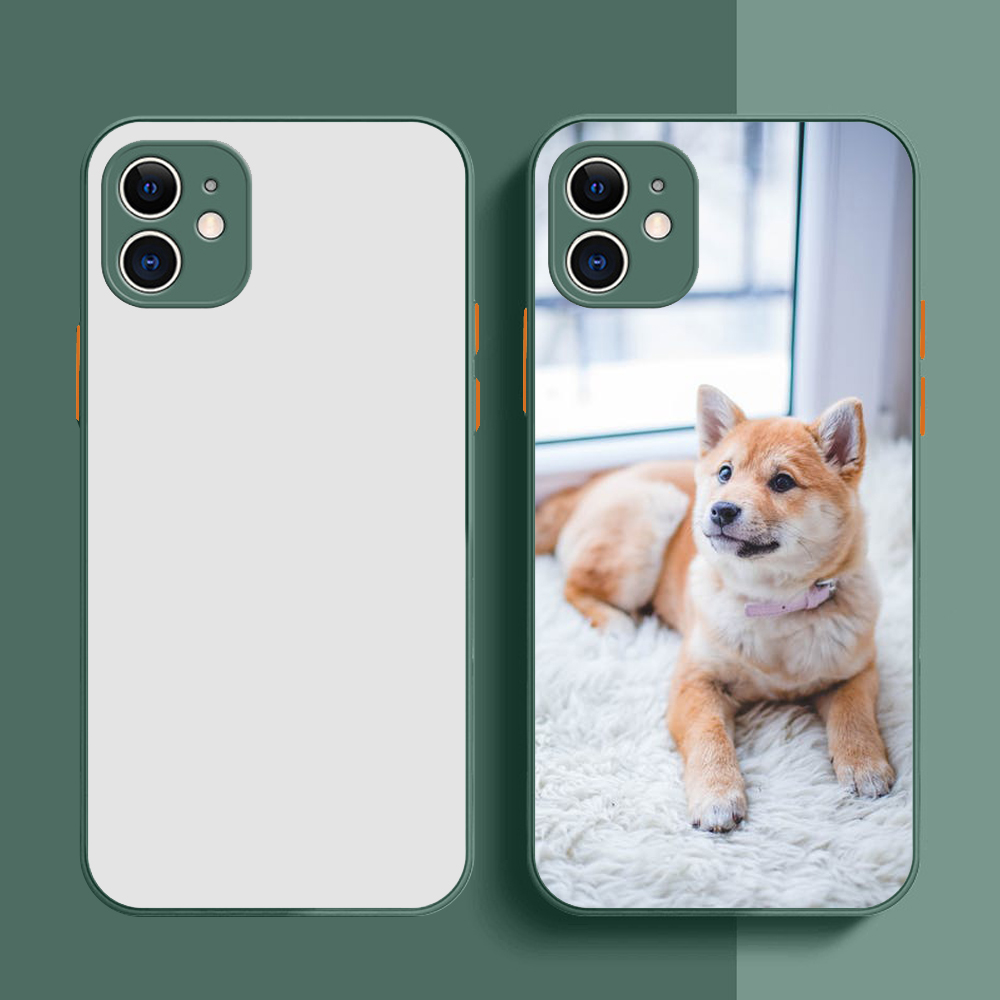 Colorful Sublimation 2D TPU Case for iPhone 12 13 Pro Max  6 7 8 XS Max XR 11 DIY Phone Shell Cover with Metal Insert
