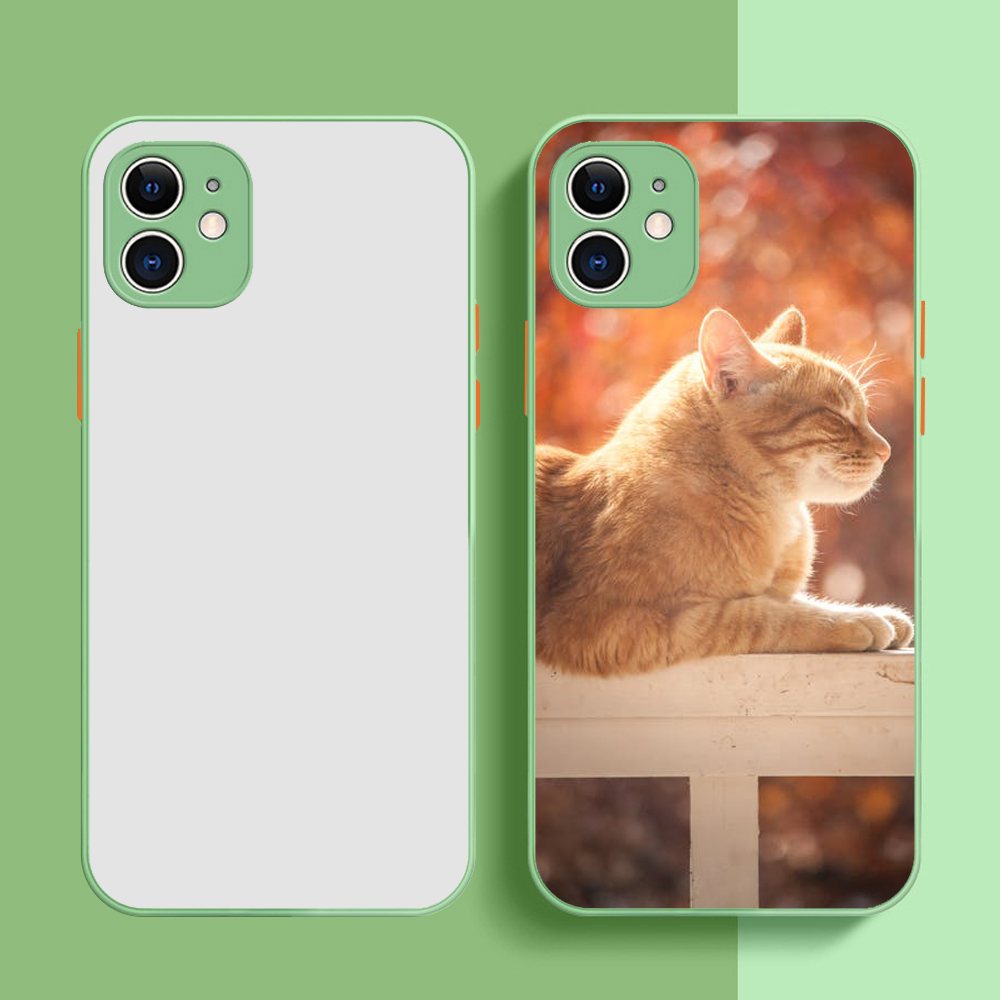 Colorful Sublimation 2D TPU Case for iPhone 12 13 Pro Max  6 7 8 XS Max XR 11 DIY Phone Shell Cover with Metal Insert