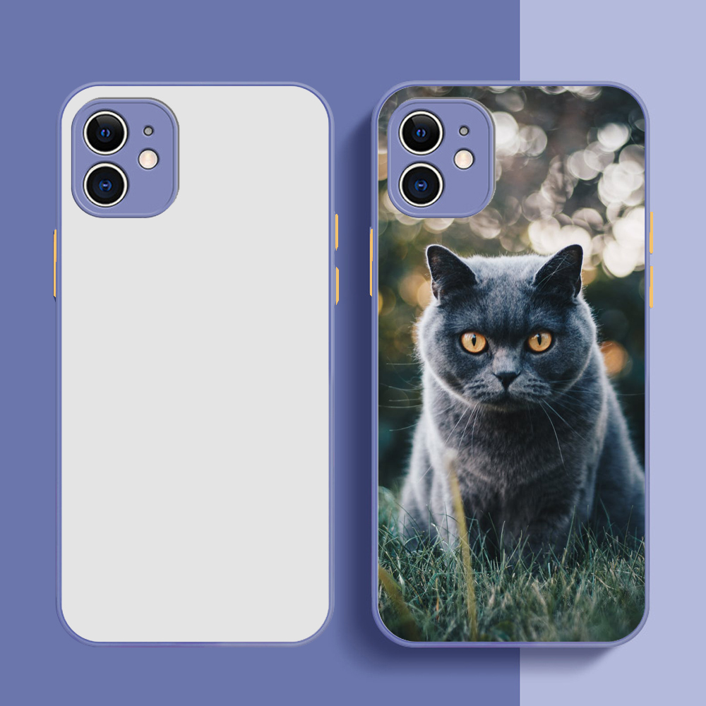 Colorful Sublimation 2D TPU Case for iPhone 12 13 Pro Max  6 7 8 XS Max XR 11 DIY Phone Shell Cover with Metal Insert