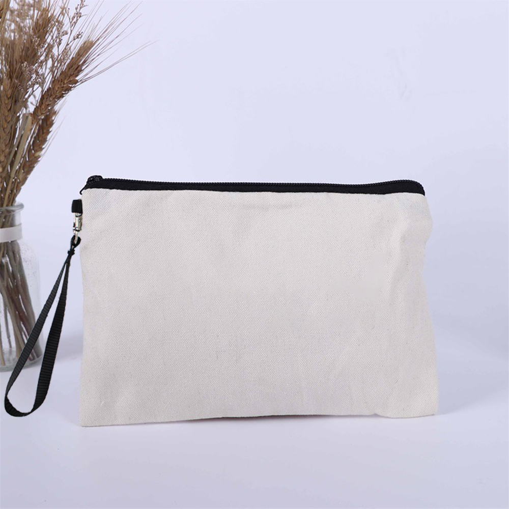 Sublimation Linen Cosmetic Makeup Bag Cosmetic Bag Blank Bags