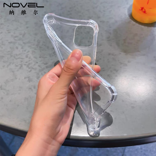 UV Printing Phone Case For iPhone 12 Series Transparent Soft Silicone Four Corner Anti Crack Rubber Cases