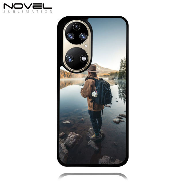 For Huawei P50 Customized Sublimation Blank 2D TPU Phone Case With Metal Sheet For Heat Press Printing