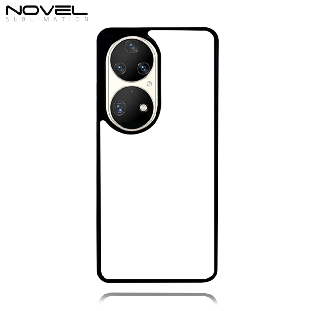 For Huawei P50 Pro Sublimation Blank 2D TPU Phone Case With Metal Sheet For Heat Press Printing