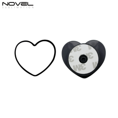 Popular Plastic Heart Round Shape Phone Stand Sublimation Mobile Phone Holder
