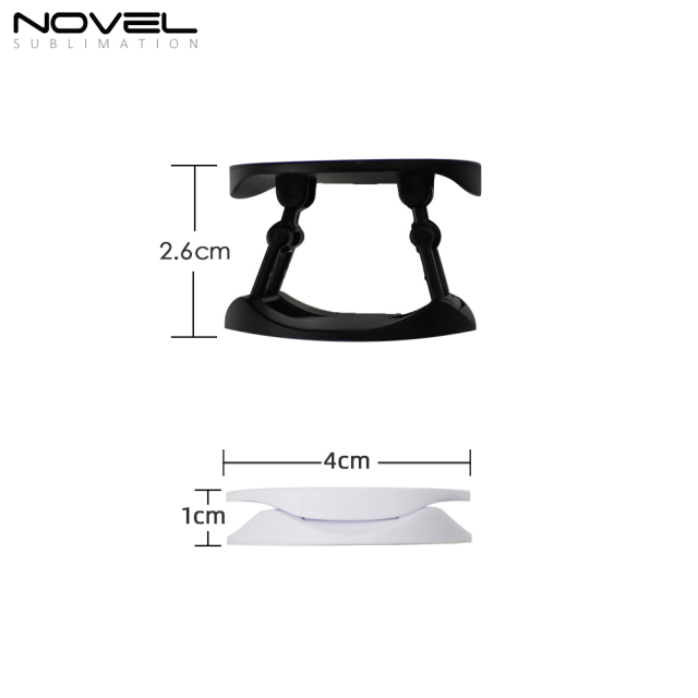 Popular Plastic Heart Round Shape Phone Stand Sublimation Mobile Phone Holder