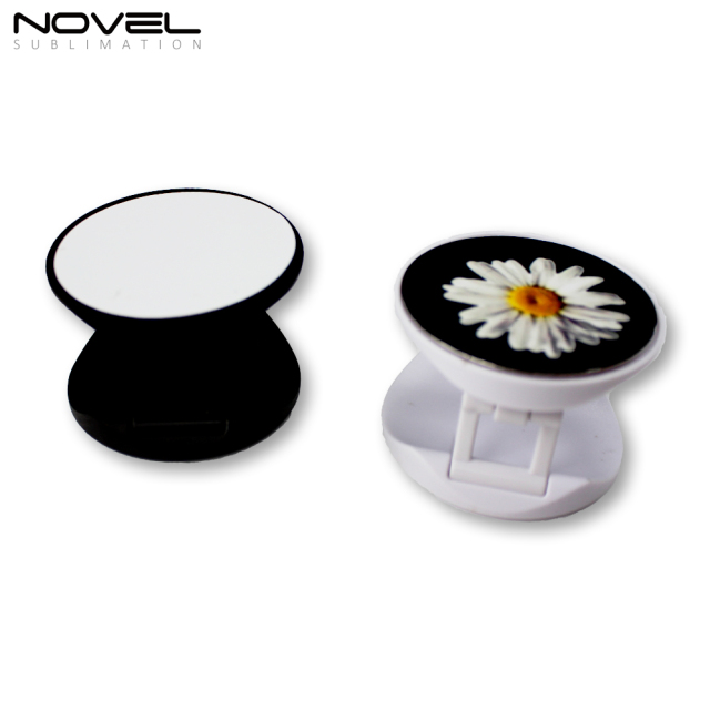 Popular Plastic Heart Round Shape Phone Stand Sublimation Mobile Phone Holder