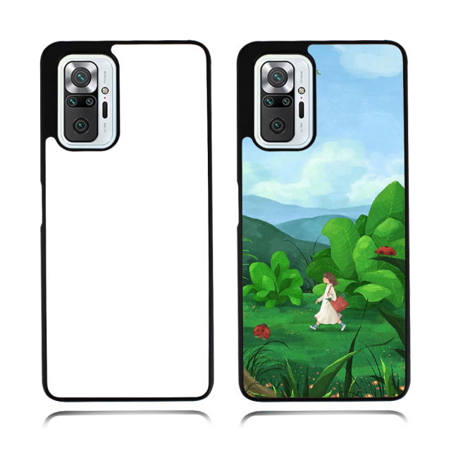 For Redmi Note 10 Pro Sublimation 2D TPU Phone Case With Metal Insert For Heat Press Printing