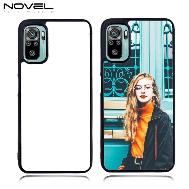 For Redmi Note 10 5G Customized Sublimation 2D TPU Phone Case With Metal Insert For Heat Press Printing