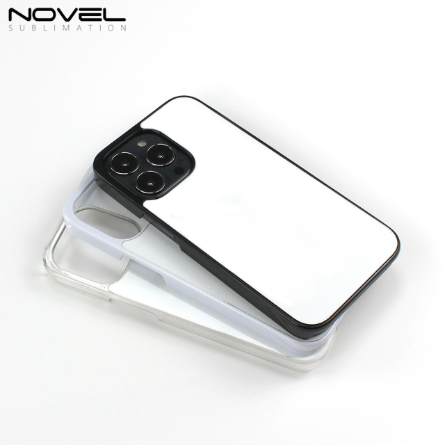 High Quality Sublimation Blank 2D PC Hard Plastic Cell Phone Case for iPhone 13 Pro