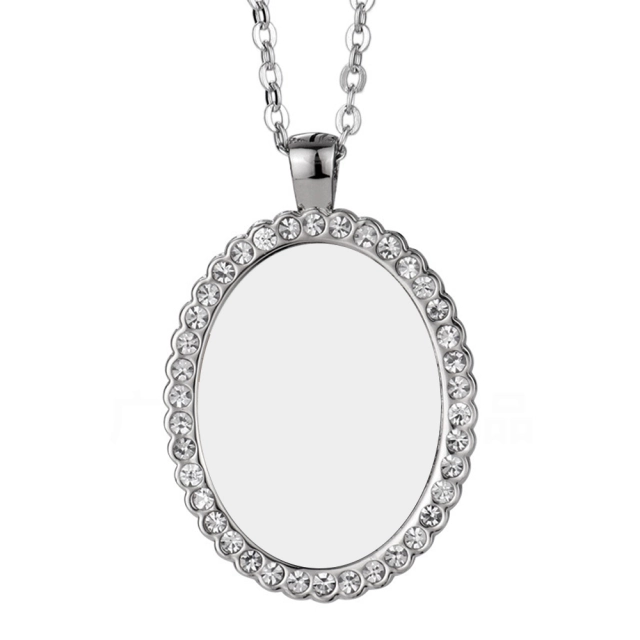 New Arrival Sublimation Necklace -Oval Can be Opened