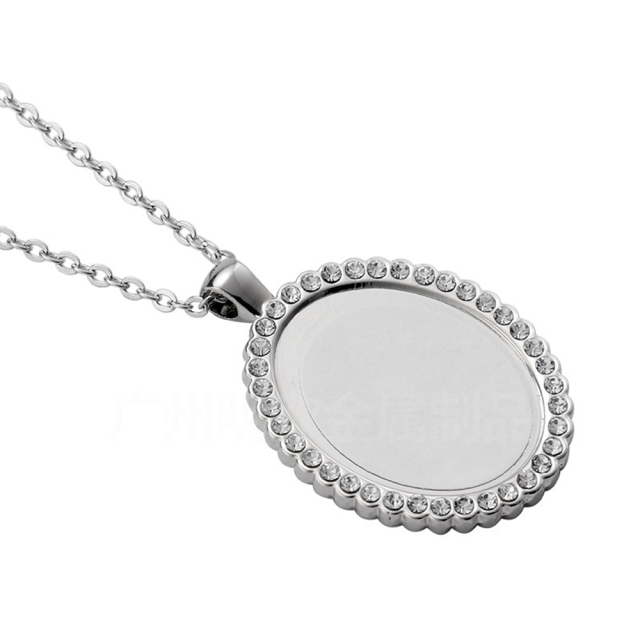 New Arrival Sublimation Necklace -Oval Can be Opened
