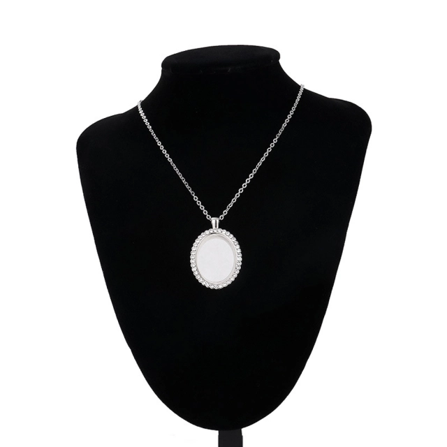 New Arrival Sublimation Necklace -Oval Can be Opened