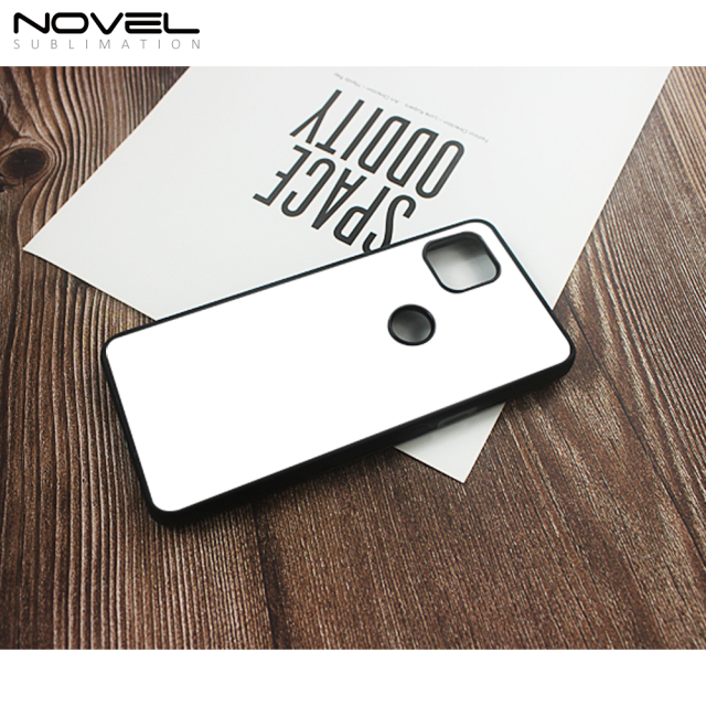 DIY Sublimation Blank 2D TPU Phone Case For Moto G9 Power With Metal Insert