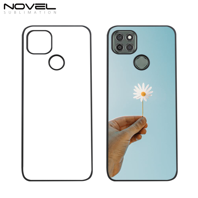 DIY Sublimation Blank 2D TPU Phone Case For Moto G9 Power With Metal Insert