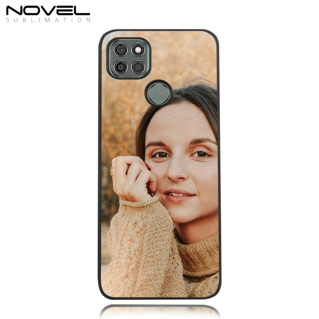 DIY Sublimation Blank 2D TPU Phone Case For Moto G9 Power With Metal Insert