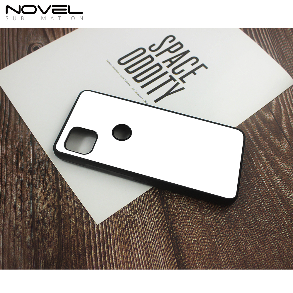 DIY Sublimation Blank 2D TPU Phone Case For Moto G9 Power With Metal Insert