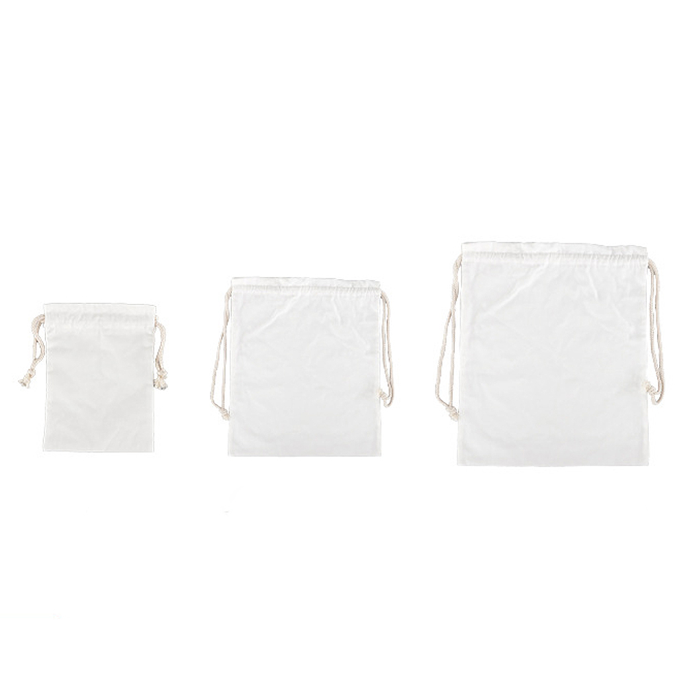 DIY Sublimation Canvas Drawstring Bag High-Demand Heat Sublimation Printed Canvas Storage Bags for Promotional Gifts/Retail Packaging