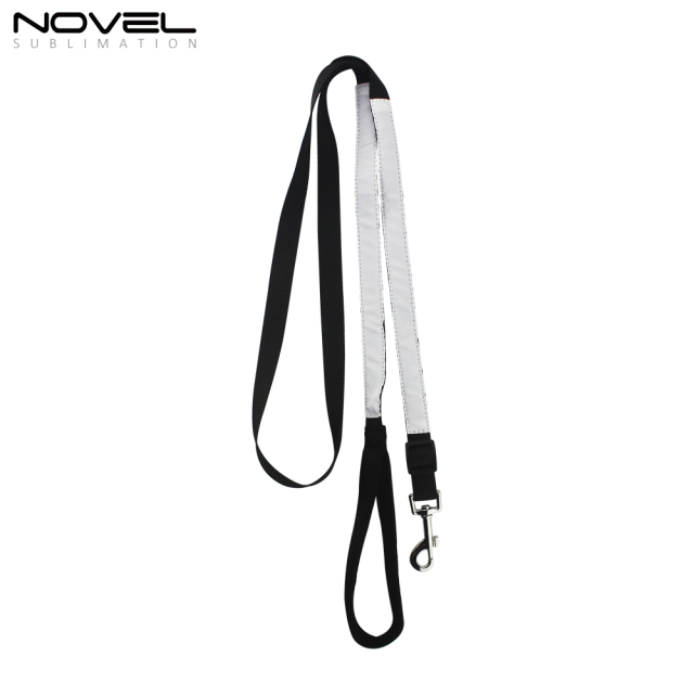 New Custom Nylon Dog Pet Leash with White Patch For Sublimation