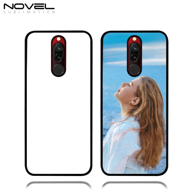 Sublimation Blank 2D TPU Phone Case For Redmi 8 With Metal Insert
