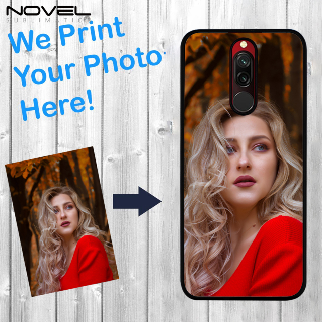 Sublimation Blank 2D TPU Phone Case For Redmi 8 With Metal Insert